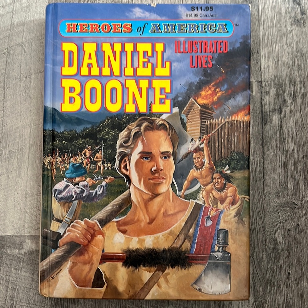 Vintage Daniel Boone Illustrated Lives history children’s book
